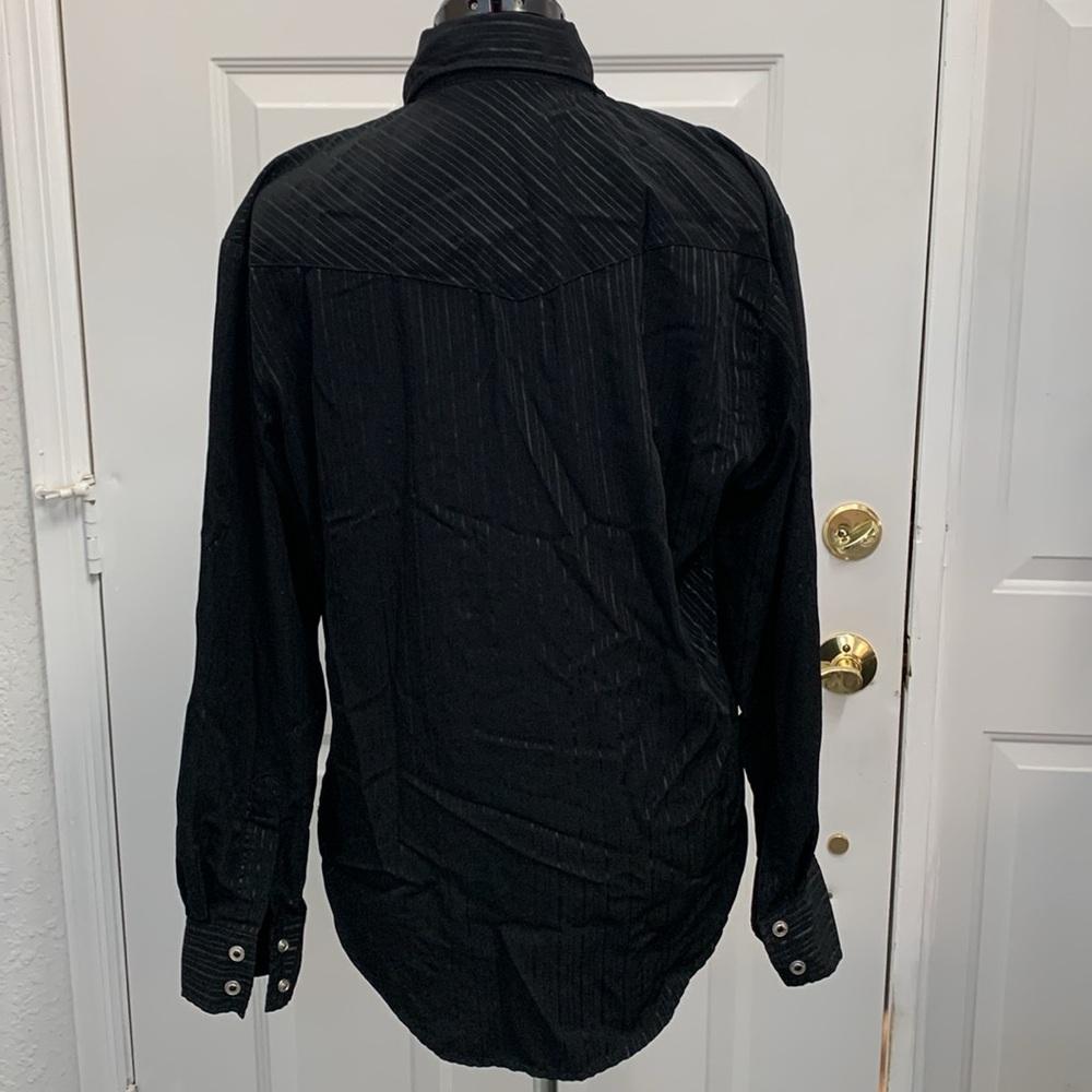 Liquid black men’s medium Western Shirt - Picture 3 of 4